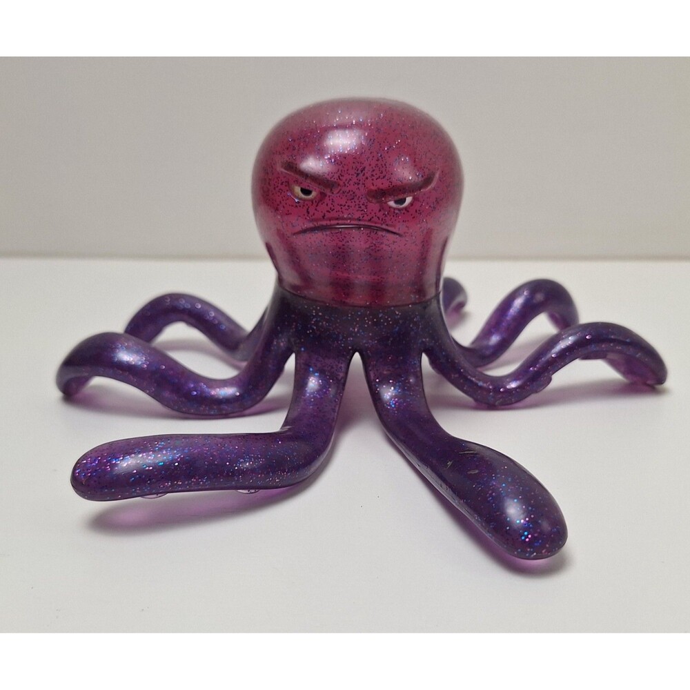 Toy Story 3 Disney Pixar Stretch Glitter Octopus Figure Mattel 2009-4" x 9"